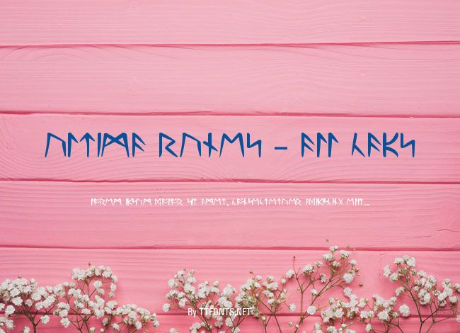Ultima Runes -- ALL CAPS example