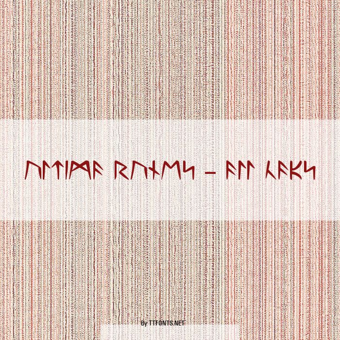 Ultima Runes -- ALL CAPS example