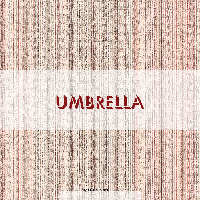 Umbrella example