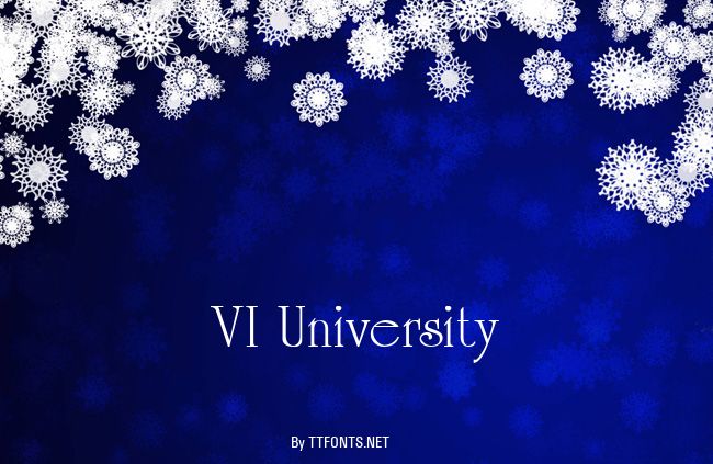 VI University example