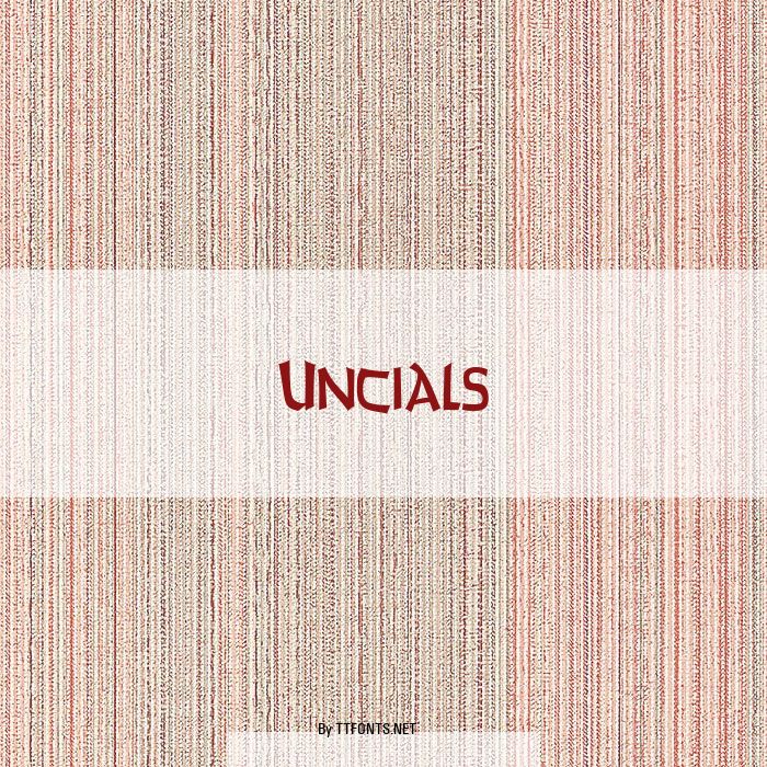 Uncials example