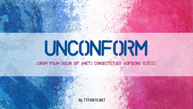 UNCONFORM example