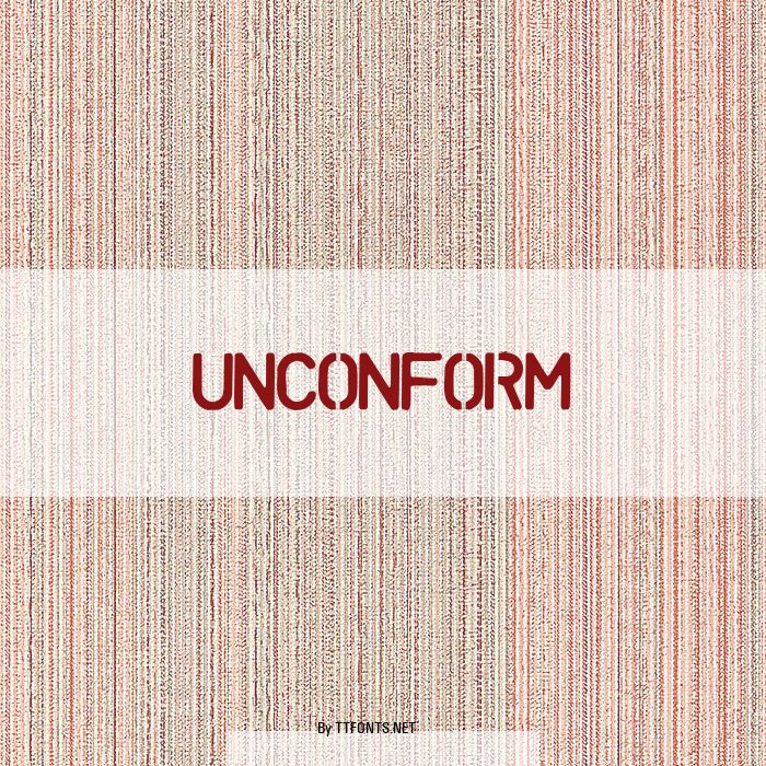 UNCONFORM example