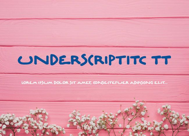 UnderscriptITC TT example