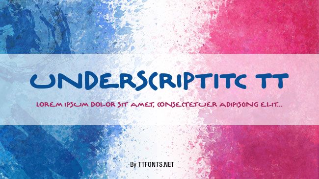 UnderscriptITC TT example