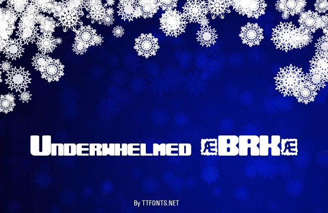Underwhelmed (BRK) example