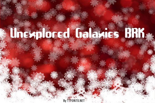 Unexplored Galaxies BRK example