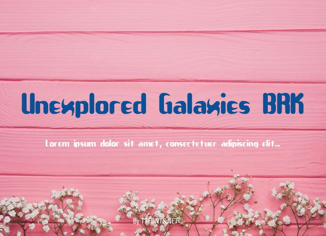 Unexplored Galaxies BRK example