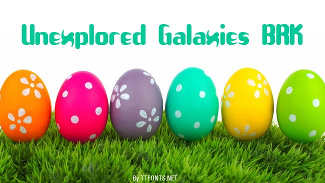 Unexplored Galaxies BRK example