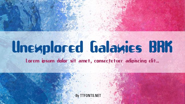 Unexplored Galaxies BRK example