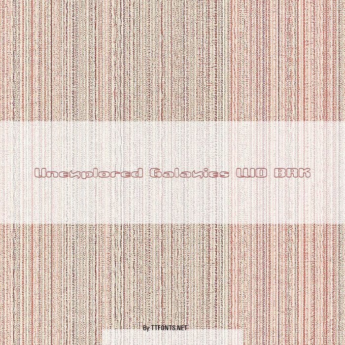 Unexplored Galaxies WO BRK example