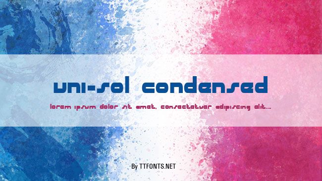uni-sol condensed example