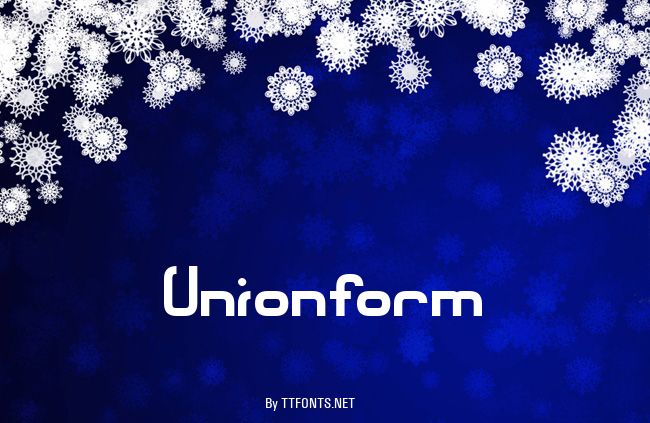 Unionform example
