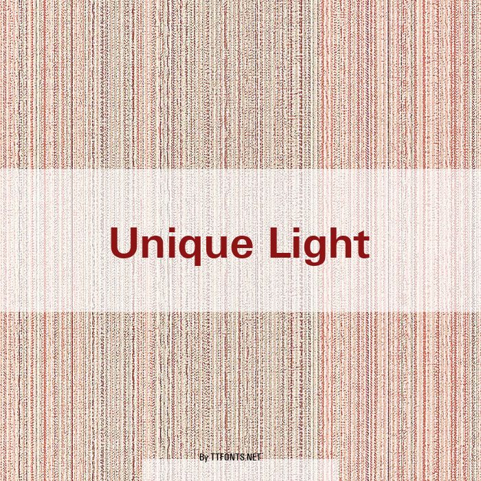 Unique Light example