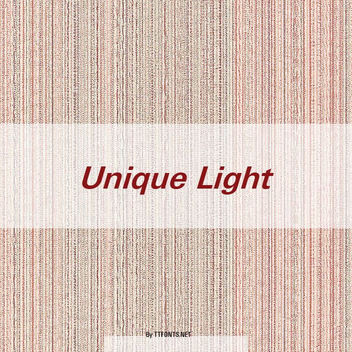 Unique Light example