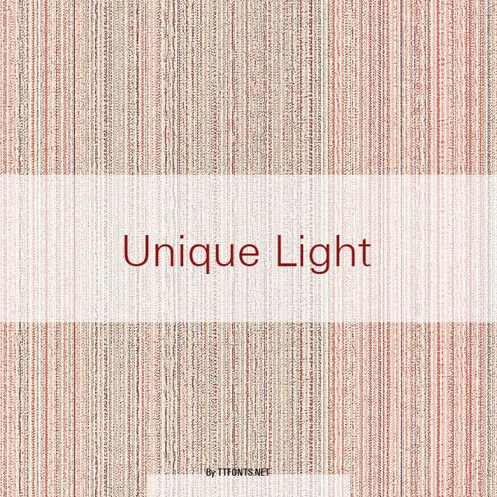 Unique Light example