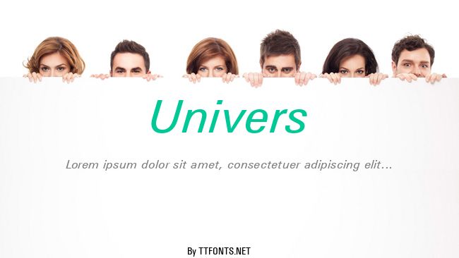 Univers example