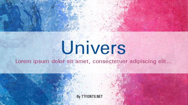 Univers example