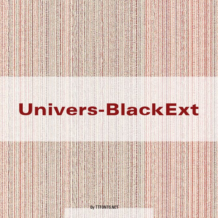 Univers-BlackExt example