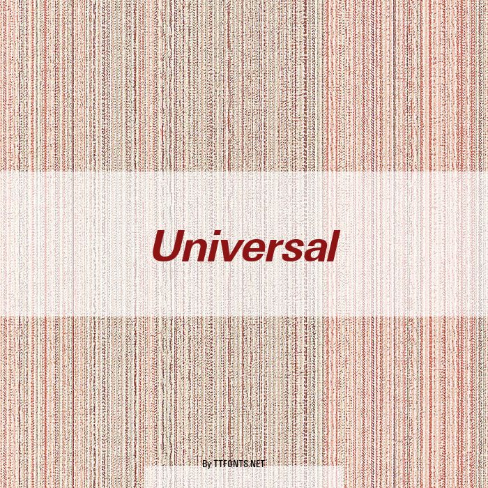 Universal example