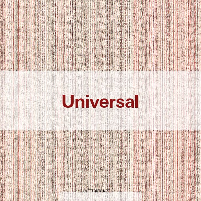 Universal example