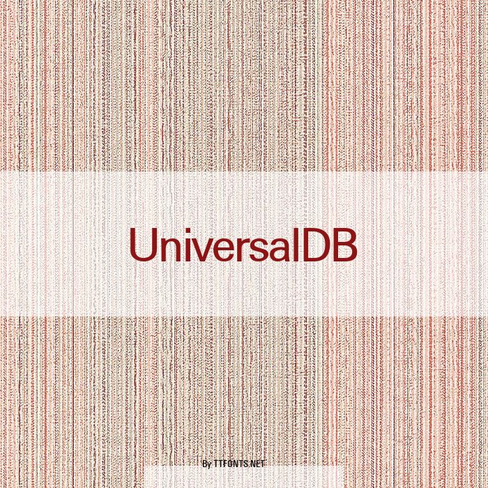 UniversalDB example