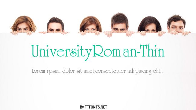 UniversityRoman-Thin example