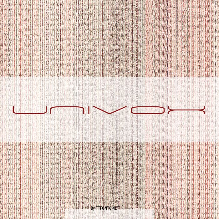 Univox example