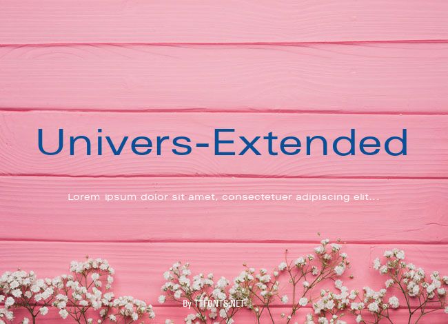 Univers-Extended example