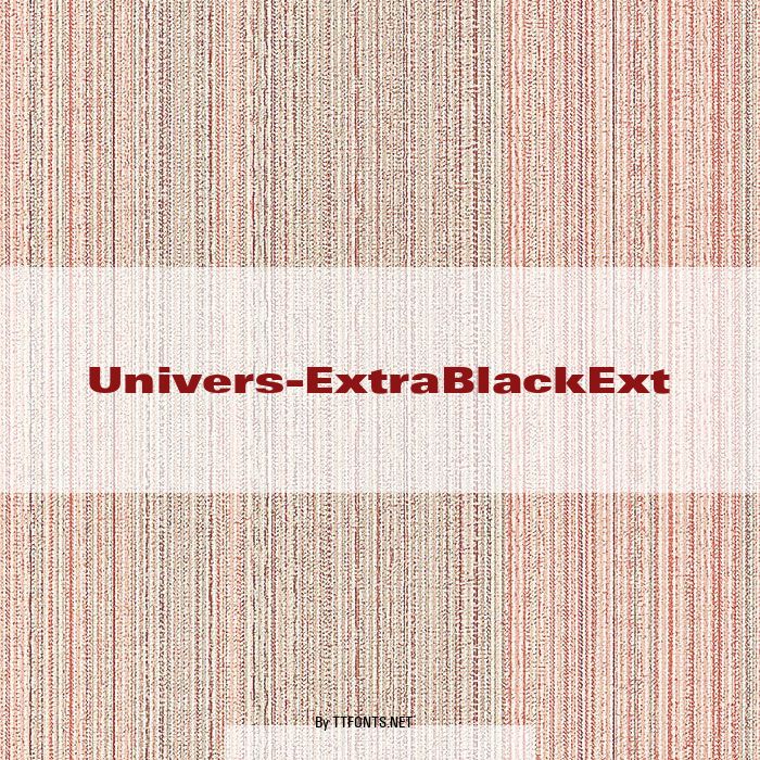 Univers-ExtraBlackExt example