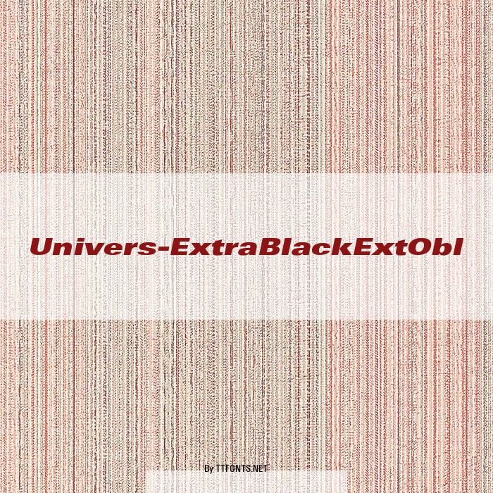 Univers-ExtraBlackExtObl example