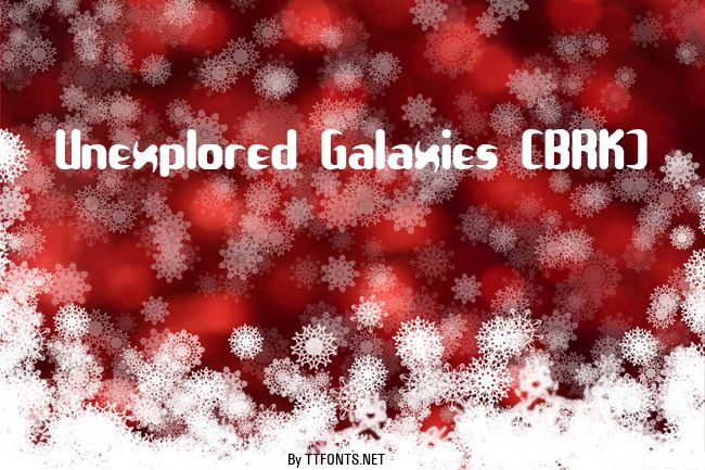Unexplored Galaxies (BRK) example