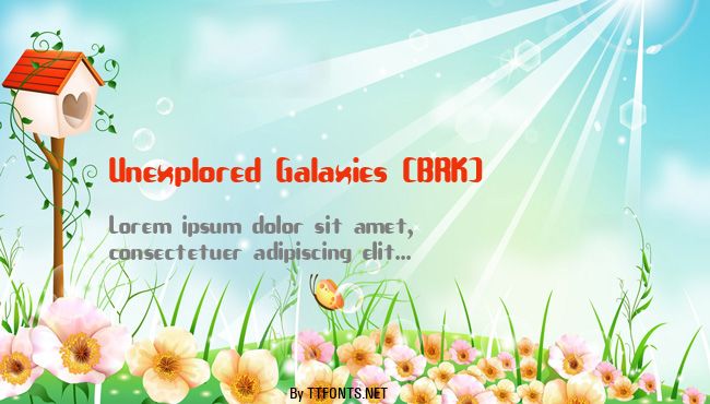 Unexplored Galaxies (BRK) example
