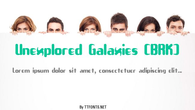 Unexplored Galaxies (BRK) example