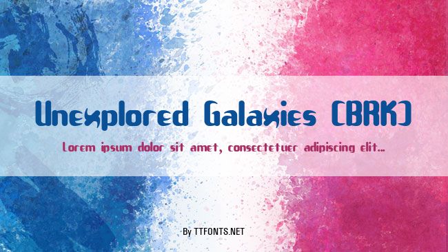 Unexplored Galaxies (BRK) example