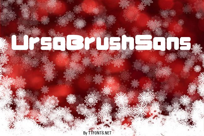 UrsaBrushSans example