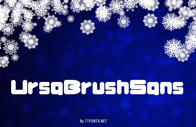 UrsaBrushSans example