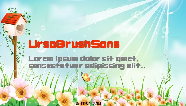 UrsaBrushSans example