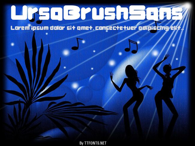 UrsaBrushSans example