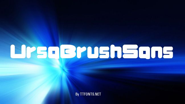UrsaBrushSans example