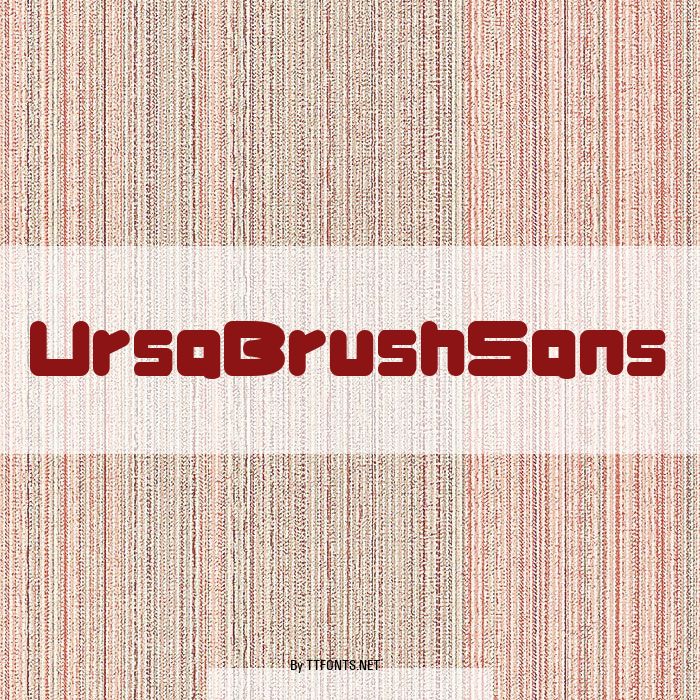 UrsaBrushSans example