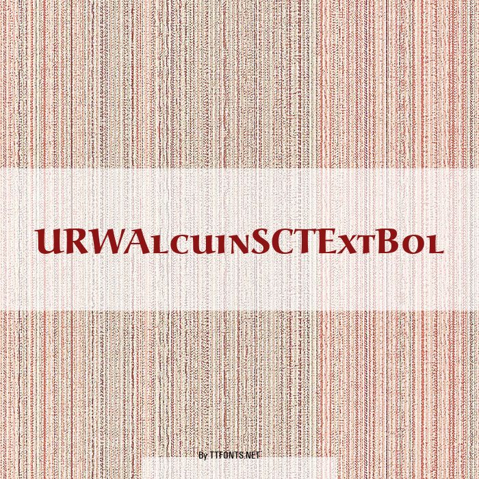 URWAlcuinSCTExtBol example