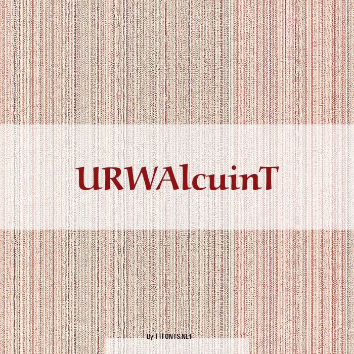 URWAlcuinT example