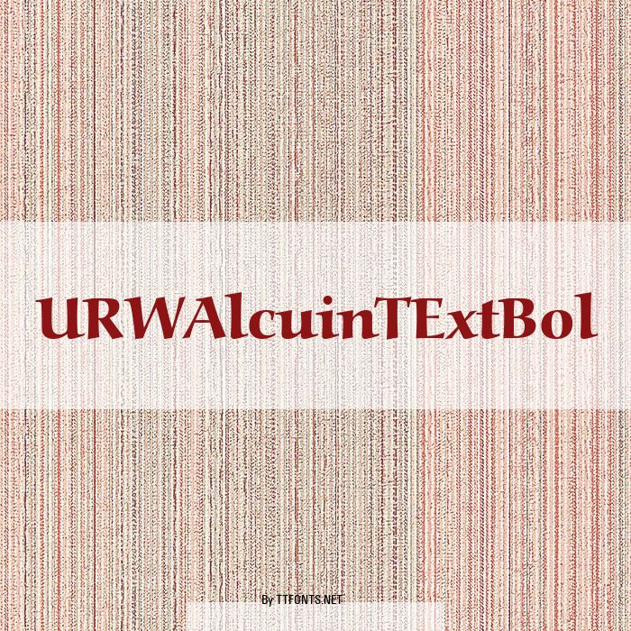 URWAlcuinTExtBol example