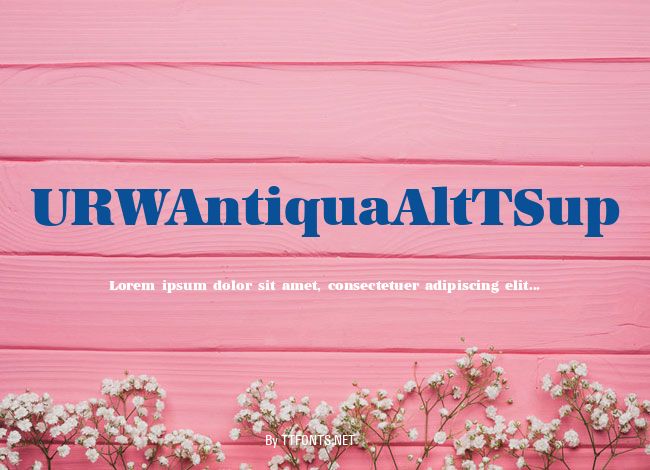 URWAntiquaAltTSup example