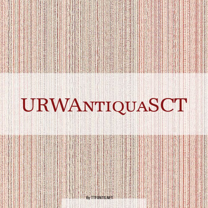 URWAntiquaSCT example