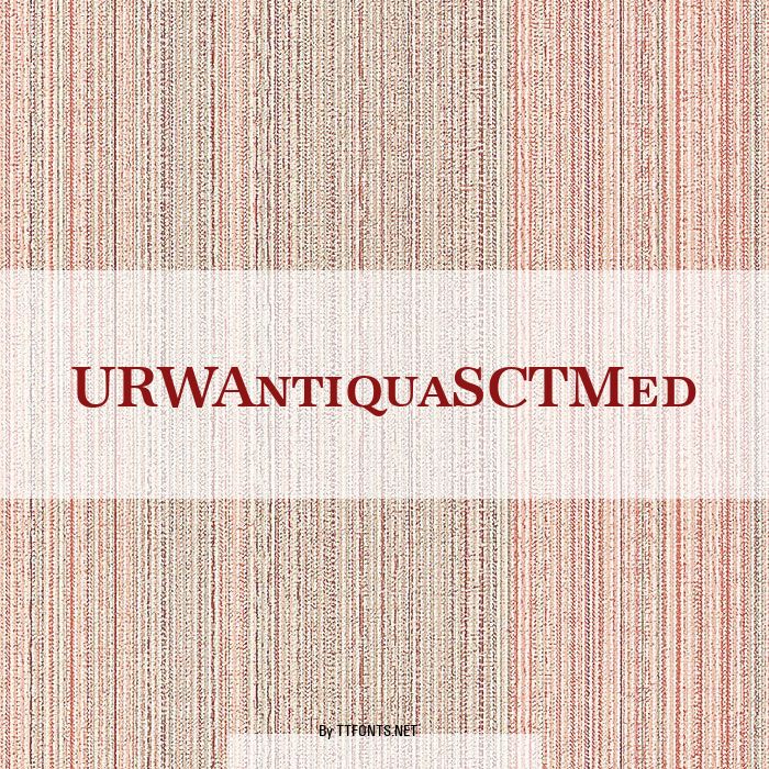 URWAntiquaSCTMed example