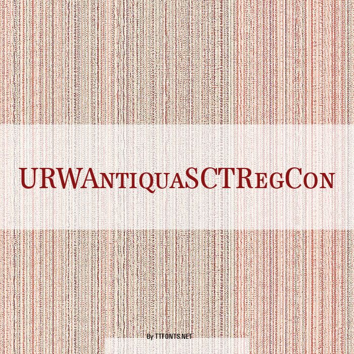 URWAntiquaSCTRegCon example