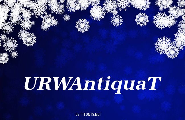 URWAntiquaT example