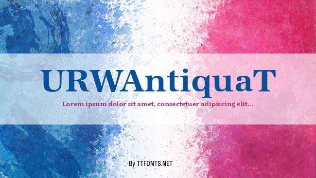 URWAntiquaT example